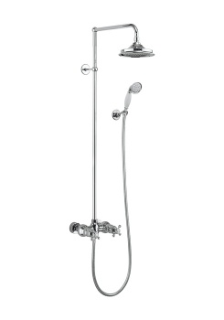 Eden Thermostatic Exposed Shower Bar Valve Two Outlet